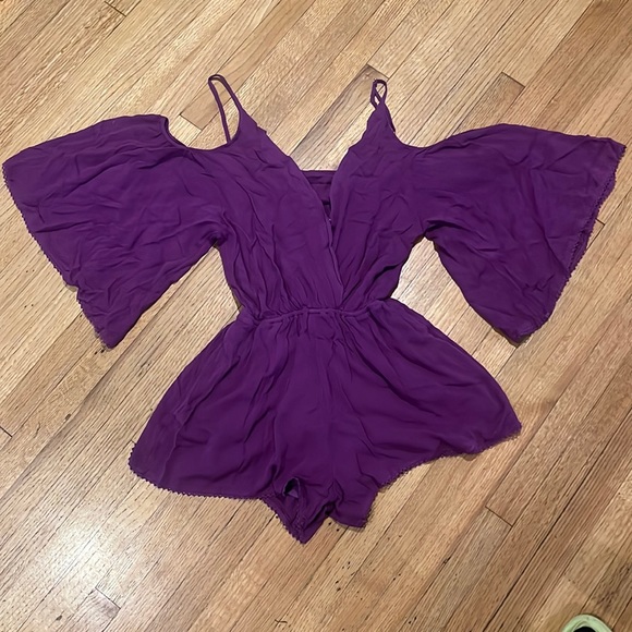 L*SPACE SOHO ROMPER purple size S - Picture 3 of 13